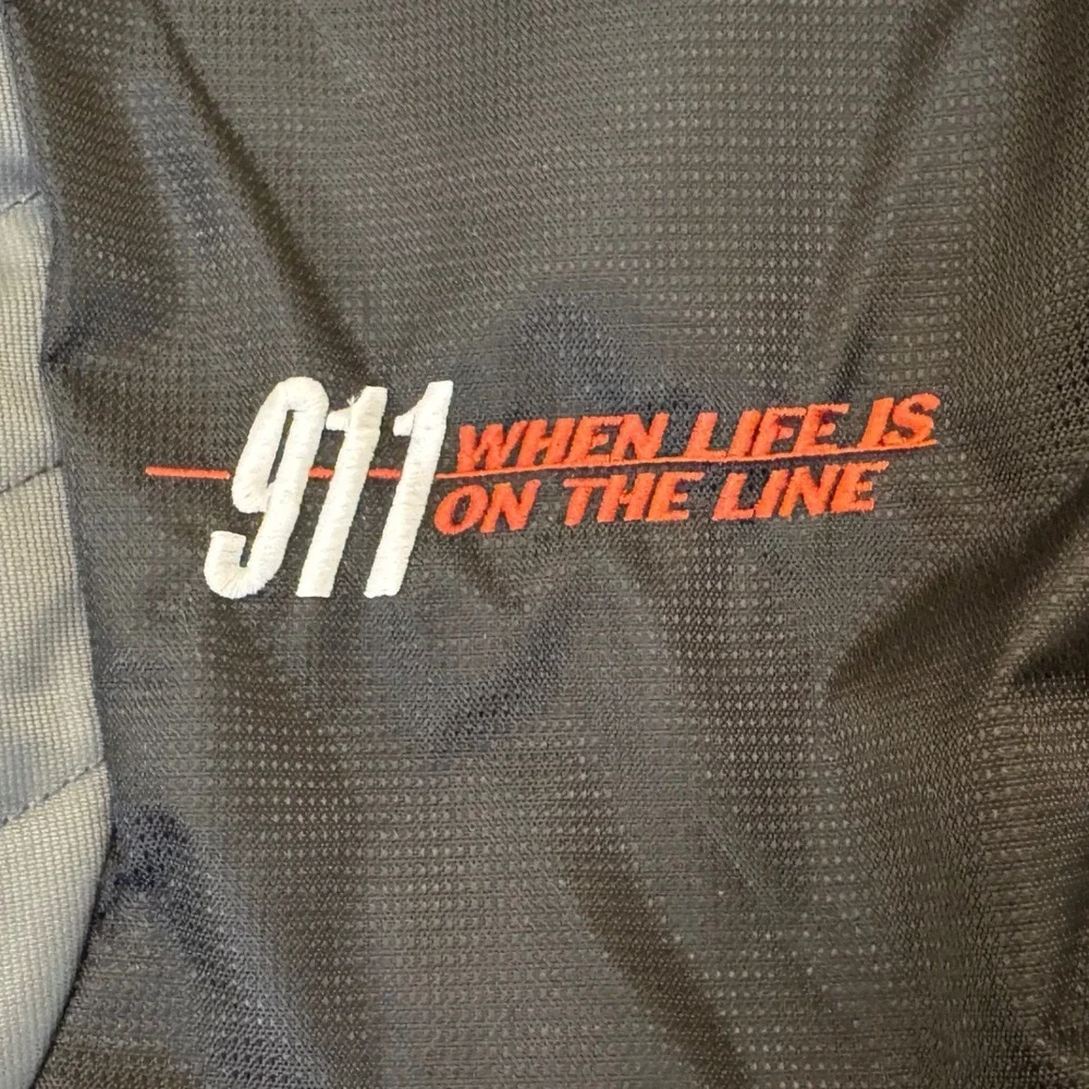 911 When Life Is On The Line First‎ Responder Backpack Black Grey Utility Bag